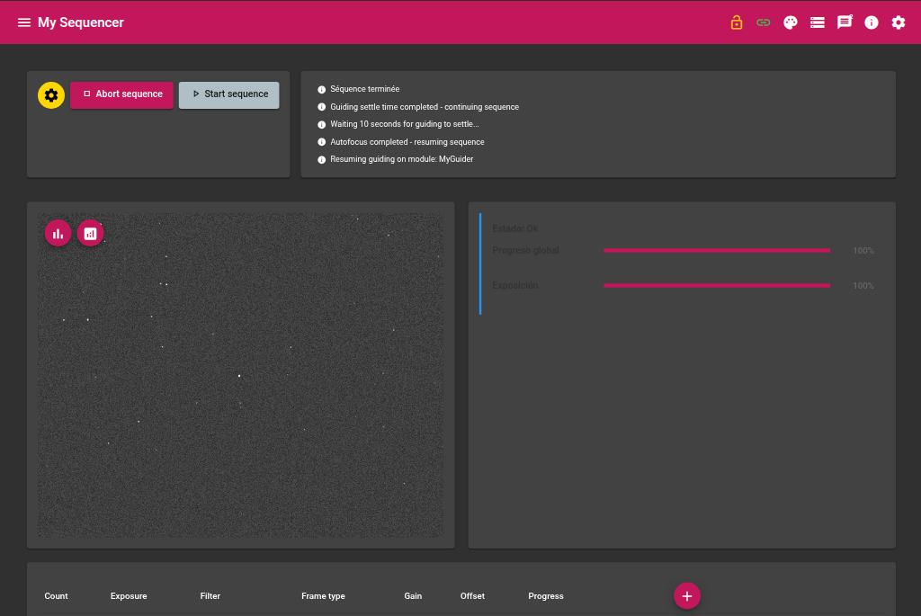 Sequencer module screenshot